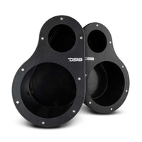 High Density Abs 2-Way Universal Pod 1 X 6.5' Loudspeaker and 1 x 1.5' Tweeter - front view | Silarius