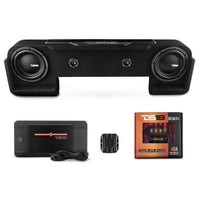 Dodge Ram Down Firing Subwoofer Enclosure with Dream LED Light, Amplifier and Wiring Kit - front view | Silarius