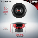EXL-X 15' Subwoofer 1250 Watts Rms DVC 2-Ohms - detail view | Silarius