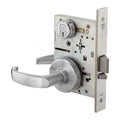 BEST 45HWCADEU626RQE24V Electromechanical Storeroom Electrically Unlocked Mortise Lock, Body Only, 24V, Satin Chrome
