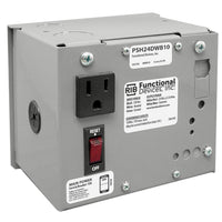 Functional Devices PSH24DWB10 Power Supply, 120VAC to 24VDC, 2.5A, 100 Output, Enclosure