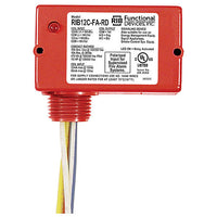 Functional Devices RIB12C-FA-RD Enclosed Relay 10A SPDT, Polarized with 12V AC/DC Coil, Red Housing