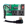 Functional Devices PSMN2RB10 UPS Power Control Center, 10A Switch / Circuit Breaker, 120VAC, 2-Outlet, Terminals, 2.75" Track Mount