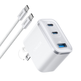 Anker Nano Charger (70W, 3 Ports) - front view | Silarius