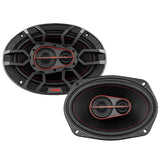 GEN-X 6x9' 3-Way Coaxial Speakers | 60W RMS 4-Ohm - side view | Silarius
