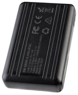 Additional/Replacement 3500mAh Hardshell 2PK Batteries w/ USB-C charging - rear view | Silarius