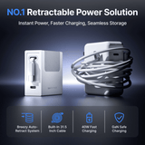 Gitryin Retractable 40W Charger for 3C Devices - side view | Silarius