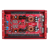 HOOLIGAN KO Full Range Class D 4-Channel Amplifier 4 x 300 Watts Rms @ 4-Ohm Made In Korea - side view | Silarius