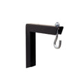 Da-Lite 98035 Mounting and Extension Brackets, No. 6 Sheet Metal Wall Brackets, 6", Black