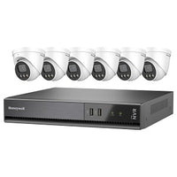 Honeywell HKCNV080102CE5R306 Color Night Vision Video Surveillance Kit, Includes 8-Channel CNV NVR 2TB, and (6) 5MP Ball Cameras
