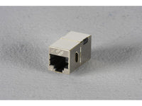 Black Box FM608 CAT6 Coupler - Shielded, Straight-Pin, Silver