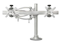 HAT Design Works 200-C16-S02-AP 200 Series Dual Monitor Arm, Silver, 16 Pole