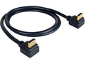 Kramer C-HM/RA2-3 High-Speed HDMI Cable with Ethernet, Right-Angle Both Ends, 3 ft