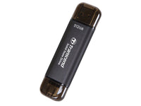 Transcend TS512GESD310C 512GB, External SSD, ESD310C, USB 10Gbps, Type C/A, Black