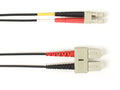 Black Box FOLZHSM-SCLC-BK-7 SM FO Patch Cable Duplx, Lszh, Black, Sclc, 7 Feet