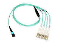 Axiom AXG96658 MPO-4 LC OM4 Breakout Cable 30M