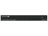 SmartAVI SKM-04-PLUS-S 4-Port KM Switch with USB 2.0 with LAN. Includes SKM-04-PLUS & PS5VDC3A