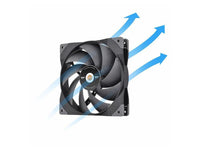 Thermaltake CL-F157-PL14BL-A SWAFAN GT 14 Cooling Fan, 3 Types of Swappable Blades (High Static Pressure/High Airflow/Reversed), 140mm