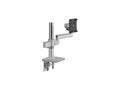 Humanscale X2M33CASETB12 Mflex M2.1, M/Connecy Gen 3, D+ Dock, Clamp Mount, Dual for 1 monitor, 8in Straight/Dynamic Link, Std Tilt, Std 100mm, Black, 12In High Post