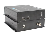 SmartAVI HFX-UX-S 4K60 HDMI, USB 2.0 and Audio KVM Fiber Extender.