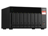 QNAP TS-873A-SW5T-US Desktop 8-BAY Nas/iscsi IP-SAN, AMD Ryzen V1000 Series V1500B 4C/8T 2.2 GHz, 8GB RAM, Two 2.5GbE, 10G-READY Bundled with QSW-1105-5T 2.5GbE X 5