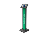 Compulocks 140B105GA8SBH01 Galaxy Tab A8 10.5IN Space Enclosure Brandable Floor Stand Plus Hub Black
