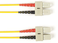 Black Box FOCMPM4-SCSC-YL-7 OM4 MM FO Patch Cable Duplx, Plenum, Yellow, Scsc, 7 FT (2M)