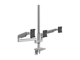 Humanscale X2NTNCCSNTBFTBFTB30 Mflex M2.1 ARM, NON TECH Base, Clamp Mount, Bracket for 3 Monitors, SL W/ Gray Trim, NO ARM INK, STD Monitor Tilt, STD 100MMX100MM, Black, 12IN
