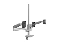 Humanscale X2NTNCCSNTBFTBFTB30 Mflex M2.1 ARM, NON TECH Base, Clamp Mount, Bracket for 3 Monitors, SL W/ Gray Trim, NO ARM INK, STD Monitor Tilt, STD 100MMX100MM, Black, 12IN