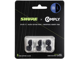 Shure EACYF1-6L 6-pack (3 pair) Large 100 Series Comply foam sleeves for Earphones - Hanging Retail Packaging