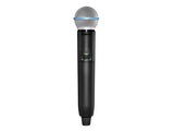 Shure GLXD24R+/B58-Z3 Featuring the industry standard BETA 58A vocal microphone, the half-rack GLXD24+/B58 Dual Band Vocal System delivers superior