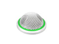 Shure MX395W/BI-LED White Button Mic, BIDIRECTIONAL, remoteable LED, 5-Pin XLR (Female Connector Included)