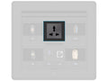 Crestron FT2A-PWR-UN-1-BASIC AC Power Outlet Module for FT2 Series, Single, Universal
