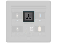 Crestron FT2A-PWR-UN-1-BASIC AC Power Outlet Module for FT2 Series, Single, Universal
