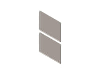 Chatsworth 39763-7AW Side Panel for ZetaFrame Cabinet; for 48U x 47.2IND (1200 mm) Cabinet; Solid; Black