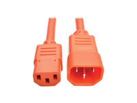 Eaton Tripp Lite P004-003-AOR PDU Power Cord, C13 to C14 - 10A, 250V, 18 AWG, 3 ft. (0.91 m), Orange