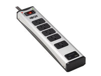 Eaton Tripp Lite TLM506USBC 5-Outlet Surge Protector with 1 USB-A and 1 USB-C (3.9A Shared) - 6 ft. Cord, 2100 Joules, Metal Housing