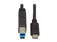 Eaton Tripp Lite U422-20N-G2 USB-C to USB-B Cable (M/M) - USB 3.2 Gen 2 (10 Gbps), Thunderbolt 3 Compatible, 20 in. (51 cm)