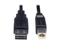 Eaton Tripp Lite UR022-003 Universal Reversible USB 2.0 Cable (Reversible A to B M/M), 3 ft. (0.91 m)