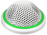 Shure MX395W/BI-LED-TA BI-DIRECT Button Mic, White W/ LED TAA