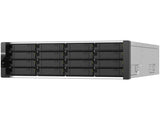 QNAP ES1686DC-R2-2142IT-96G-US 16-Bay Active-Active Dual Controller ZFS NAS and iSCSI/ IP-SAN. 3U, SAS 12G (compatible with SAS 6G), 3 x Gigabit LAN, 4x10GbE(SFP+)