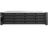 QNAP ES1686DC-R2-2142IT-96G-US 16-Bay Active-Active Dual Controller ZFS NAS and iSCSI/ IP-SAN. 3U, SAS 12G (compatible with SAS 6G), 3 x Gigabit LAN, 4x10GbE(SFP+)