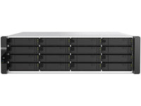 QNAP ES1686DC-R2-2142IT-96G-US 16-Bay Active-Active Dual Controller ZFS NAS and iSCSI/ IP-SAN. 3U, SAS 12G (compatible with SAS 6G), 3 x Gigabit LAN, 4x10GbE(SFP+)