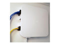 Oberon 1019-SM Surface Wall Mounted Plastic Access Point Enclosure and Cable Organizer with Low-Profile Snap-on Cover
