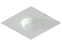 Oberon 1047-ANTMNT-T Locking Suspended Ceiling Tile Access Point Enclosure, 3INH x 18.5INW x 18.5IND (76 mm x 470 mm x 470 mm) Back Box, Antenna Mounting Door, Tegular