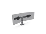 HAT Design Works E5-D2-SLV E5 Dual Dynamic Monitor Arm, Silver, holds 25 lbs per monitor, up to 32IN screen