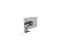 HAT Design Works E5G-P01SD-SLV E5 Single Dynamic Pole Monitor Arm, Silver, holds 25 lbs, up to 49IN screen