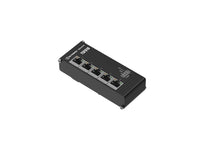 Teltonika TSF010000000 TSF010 Flat Industrial Switch 5 X 100 Ports, 3-PIN Power Input, Compact, Integrated DIN Rail Bracket, 7-57 Vdc