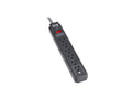 Eaton TLP610DB Protect It 6-Outlet Surge Protector - 5-15R Outlets, 1200 Joules, 10 ft. (3 m) Braided Cord, Black