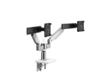 Humanscale X2NTNCBWDSBDSB-12 Mflex M2.1 Monitor arm - clamp mount - Pol Alum/White- dynamic links- sliders